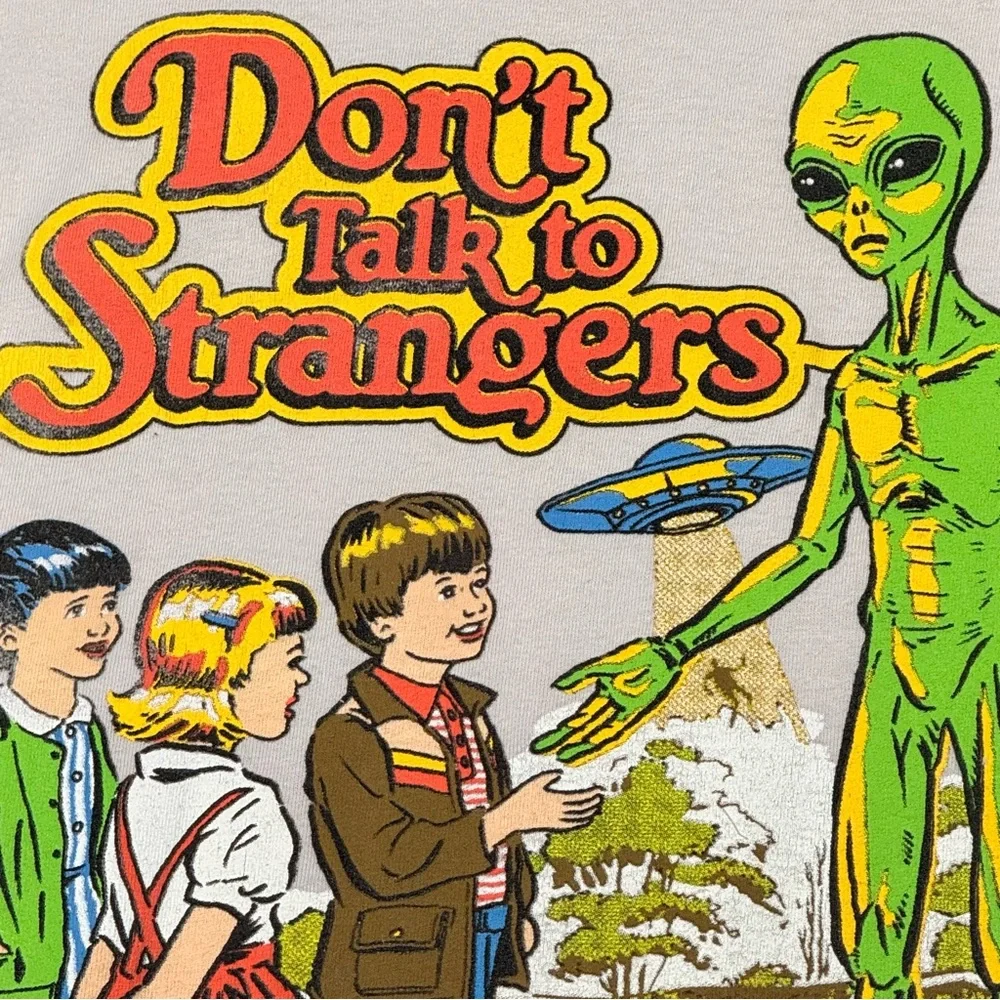 Gray Kids Shirt with Alien Graphic - Picture 3 of 6